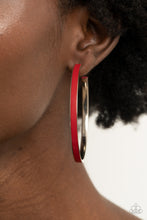 Load image into Gallery viewer, Fearless Flavor - Paparazzi Red Earrings