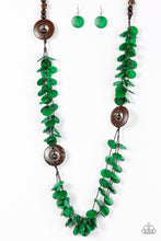 Load image into Gallery viewer, Greetings From Tahiti - Paparazzi Green Necklace - BlingbyAshleyNicole