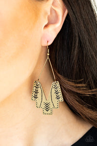Arizona Adobe - Brass Earrings - BlingbyAshleyNicole