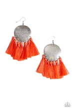 Load image into Gallery viewer, Tassel Tribute - Paparazzi Orange Earrings - BlingbyAshleyNicole