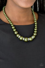 Load image into Gallery viewer, Party Pearls - Paparazzi Green Necklace - BlingbyAshleyNicole