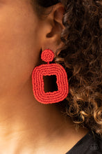 Load image into Gallery viewer, Beaded Bella | Paparazzi Red Earrings - BlingbyAshleyNicole