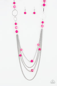 Bubbly Bright - Paparazzi Pink Necklace - BlingbyAshleyNicole