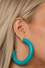 Load image into Gallery viewer, I WOOD Walk 500 Miles | Paparazzi Blue Earrings - BlingbyAshleyNicole