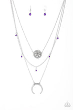 Load image into Gallery viewer, Lunar Lotus | Paparazzi Purple Necklace - BlingbyAshleyNicole
