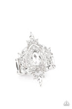 Load image into Gallery viewer, Paparazzi White Ring | Mega Stardom - BlingbyAshleyNicole
