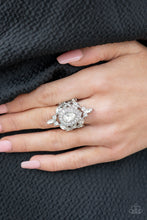 Load image into Gallery viewer, Paparazzi White Ring | Mega Stardom - BlingbyAshleyNicole