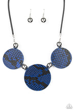 Load image into Gallery viewer, Viper Pit - Paparazzi Blue Necklace - BlingbyAshleyNicole