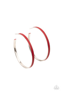Fearless Flavor - Paparazzi Red Earrings