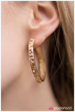 A Cause for Celebration  - Paparazzi Gold Earring - BlingbyAshleyNicole