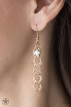Load image into Gallery viewer, Fishing for Compliments - Paparazzi Gold Blockbuster Necklace - BlingbyAshleyNicole