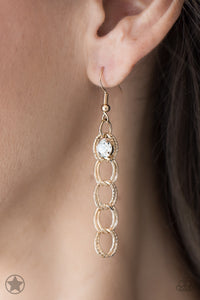 Fishing for Compliments - Paparazzi Gold Blockbuster Necklace - BlingbyAshleyNicole