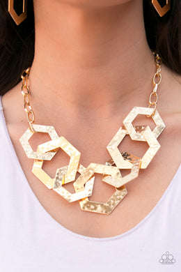 The HEX Factor - Paparazzi Gold Necklace - BlingbyAshleyNicole