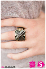 Load image into Gallery viewer, Pyramid Scheme - Paparazzi Brass Ring - BlingbyAshleyNicole