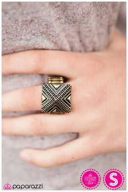 Pyramid Scheme - Paparazzi Brass Ring - BlingbyAshleyNicole