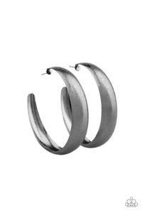 HOOPS I Did It Again | Paparazzi Black Hoop Earring - BlingbyAshleyNicole