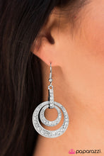 Load image into Gallery viewer, Can&#39;t Dull My Sparkle - Paparazzi White Earring - BlingbyAshleyNicole