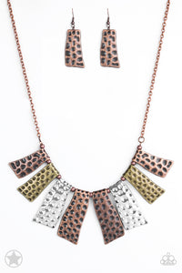 A Fan of The Tribe - Paparazzi Multi Blockbuster Necklace - BlingbyAshleyNicole