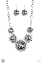 Load image into Gallery viewer, Global Glamour - Paparazzi Silver Blockbuster Necklace - BlingbyAshleyNicole
