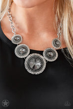 Load image into Gallery viewer, Global Glamour - Paparazzi Silver Blockbuster Necklace - BlingbyAshleyNicole