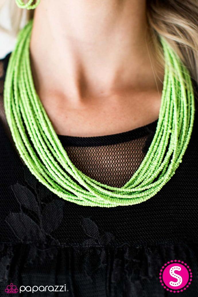 Wide Open Spaces | Paparazzi Green Necklace - BlingbyAshleyNicole