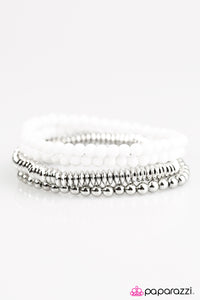 Color Coordination - White Bracelet - BlingbyAshleyNicole