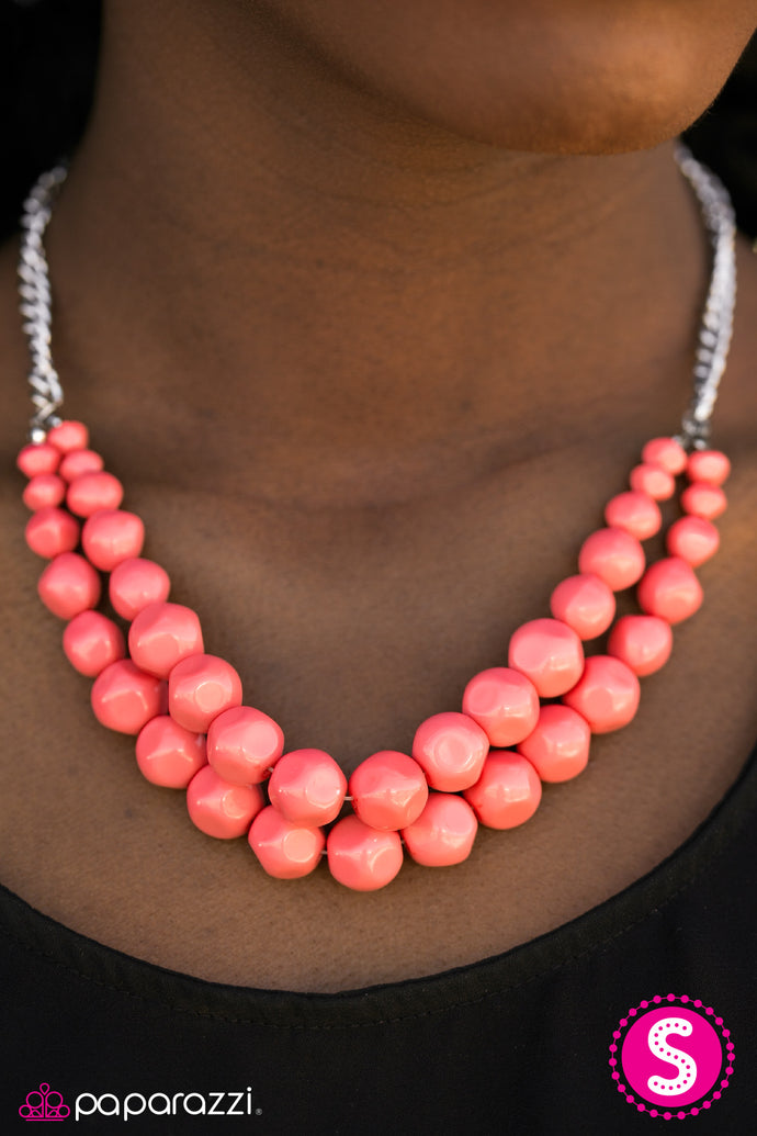 Parkview Picnic - Paparazzi Orange Necklace - BlingbyAshleyNicole