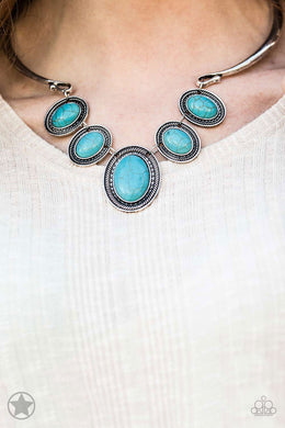 River Ride - Paparazzi Blue Necklace - BlingbyAshleyNicole