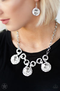 Hypnotized - Paparazzi Silver Blockbuster Necklace - BlingbyAshleyNicole