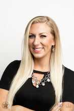 Load image into Gallery viewer, Show-Stopping Shimmer - Paparazzi Blockbuster White Necklace - BlingbyAshleyNicole