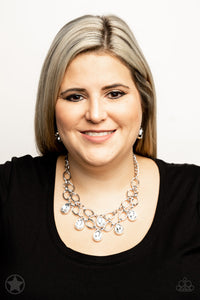 Show-Stopping Shimmer - Paparazzi Blockbuster White Necklace - BlingbyAshleyNicole