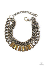 Load image into Gallery viewer, Plunge Into Grunge - Brass Bracelet - BlingbyAshleyNicole