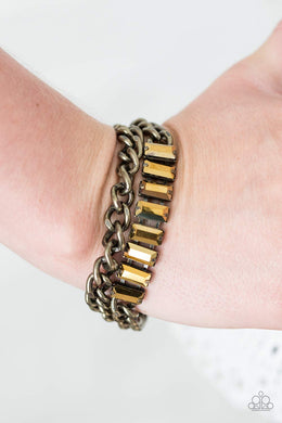 Plunge Into Grunge - Brass Bracelet - BlingbyAshleyNicole