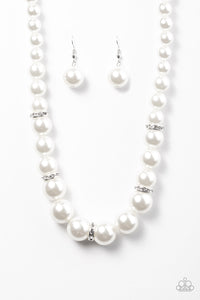 You Had Me At Pearls - Paparazzi White Necklace - BlingbyAshleyNicole