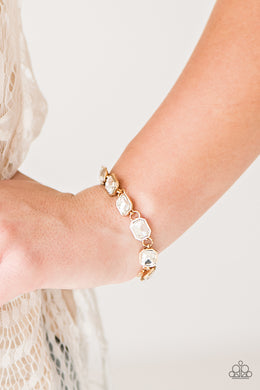 Deluxe Sparkle - Gold Bracelet - BlingbyAshleyNicole