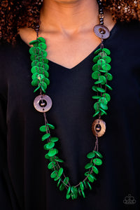 Greetings From Tahiti - Paparazzi Green Necklace - BlingbyAshleyNicole