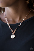 Load image into Gallery viewer, She Sparkles On - Paparazzi Copper Necklace - BlingbyAshleyNicole