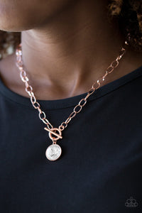 She Sparkles On - Paparazzi Copper Necklace - BlingbyAshleyNicole