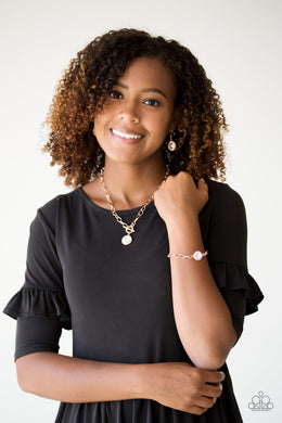 She Sparkles On - Paparazzi Copper Necklace - BlingbyAshleyNicole
