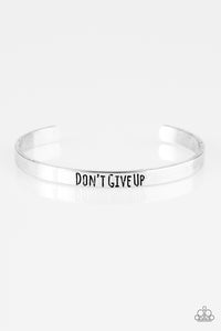 Don't Give Up - Paparazzi Silver Bracelet - BlingbyAshleyNicole