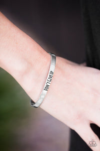 Don't Give Up - Paparazzi Silver Bracelet - BlingbyAshleyNicole