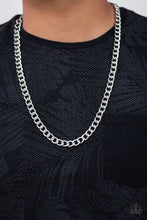 Load image into Gallery viewer, Full Court - Paparazzi Silver Men&#39;s Necklace - BlingbyAshleyNicole