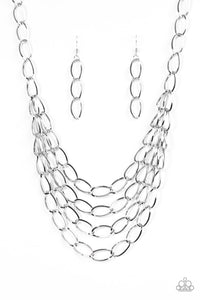 Chain Reaction - Silver Necklace - BlingbyAshleyNicole