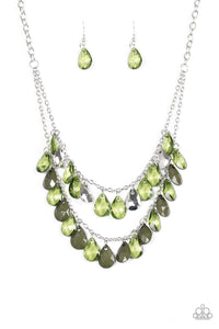 Storm Warning - Paparazzi Green Necklace - BlingbyAshleyNicole