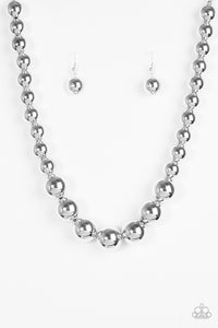 Glamour Glare | Paparazzi Silver Necklace - BlingbyAshleyNicole