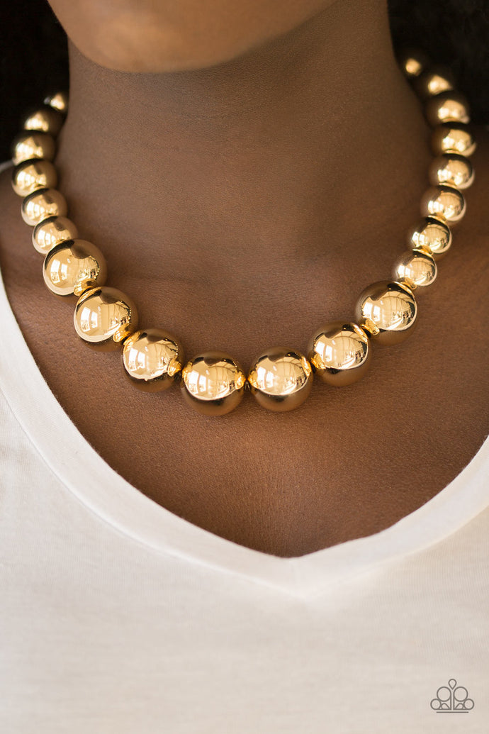 Glamour Glare - Paparazzi Gold Necklace - BlingbyAshleyNicole