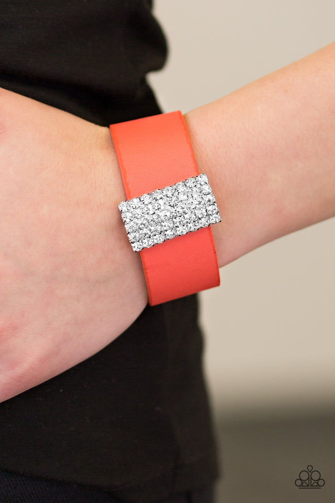 Walk the CATWALK - Orange Urban Bracelet - BlingbyAshleyNicole