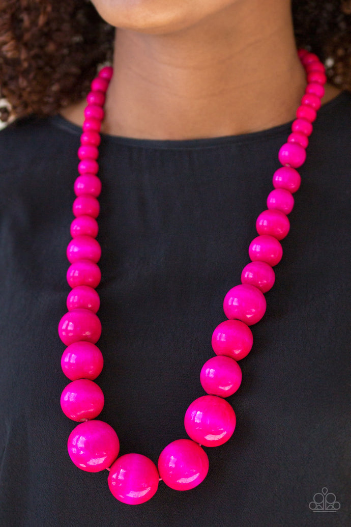 Effortlessly Everglades - Paparazzi Pink Necklace - BlingbyAshleyNicole