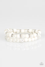 Load image into Gallery viewer, Teasingly Tinseltown - White Bracelet - BlingbyAshleyNicole