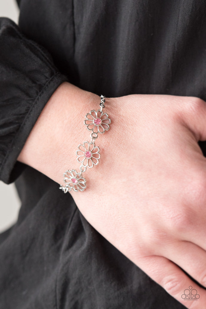 Dancing Daffodils | Paparazzi Pink Bracelet - BlingbyAshleyNicole